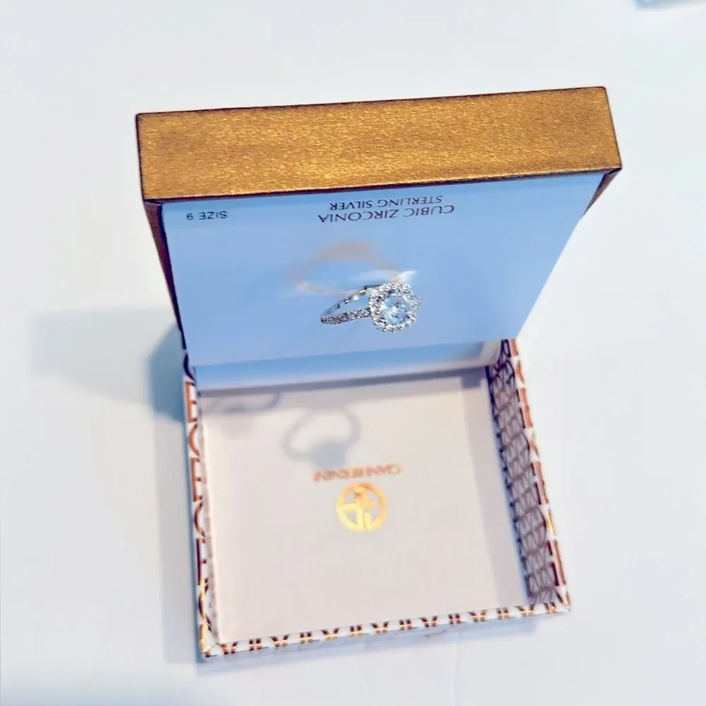 NWT Giani Bernini Sterling Silver Cubic Zirconia size 9